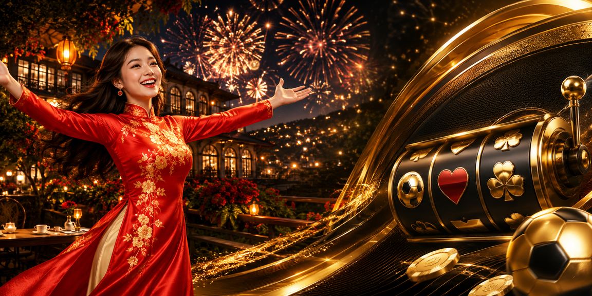 Người chơi tại Đà Lạt trải nghiệm slot jackpot trên điện thoại với trang phục áo dài truyền thống