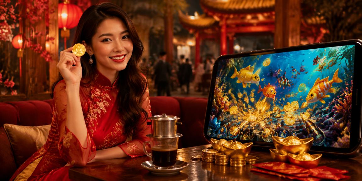 Người dùng Hà Nội đăng nhập tài khoản casino trên điện thoại tại quán cà phê