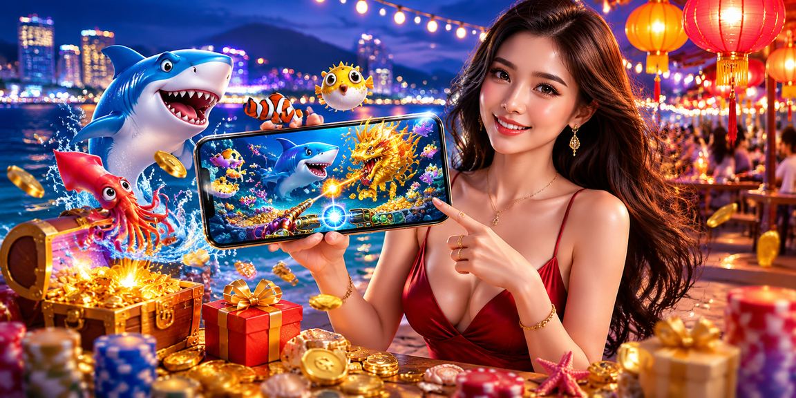 Không khí chợ đêm Quy Nhơn với trò chơi bắn cá giải trí